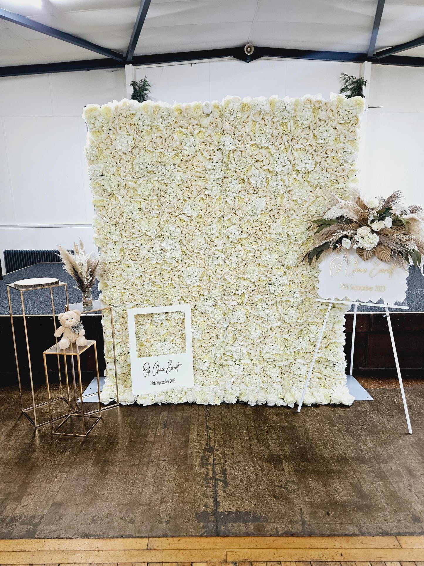 Ivory Flower Wall