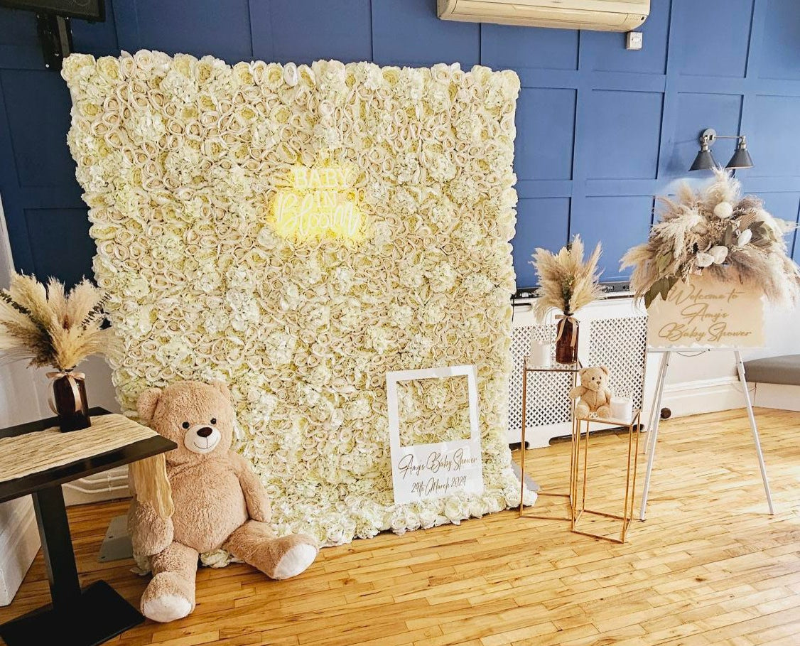 Ivory Flower Wall
