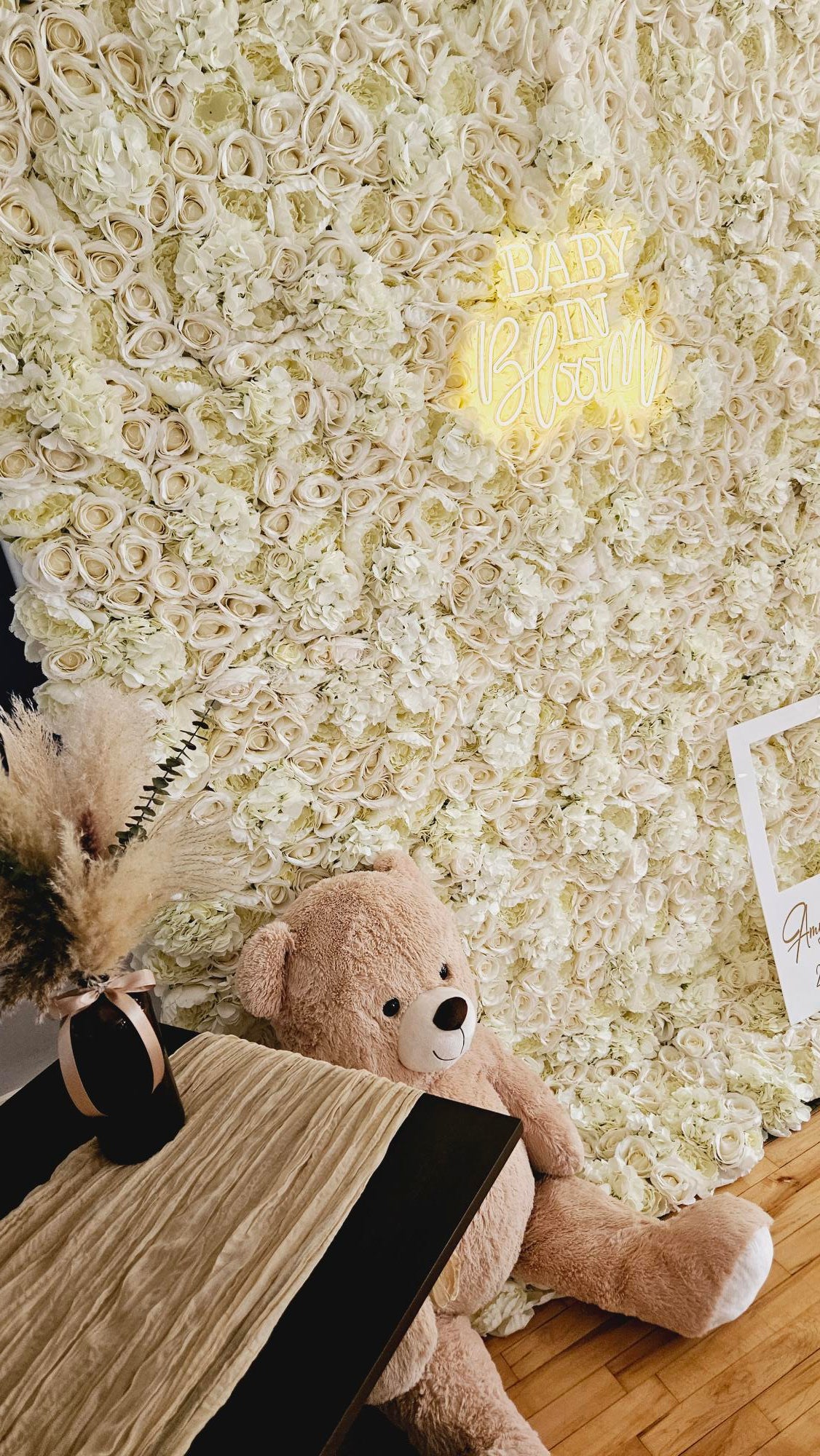 Ivory Flower Wall