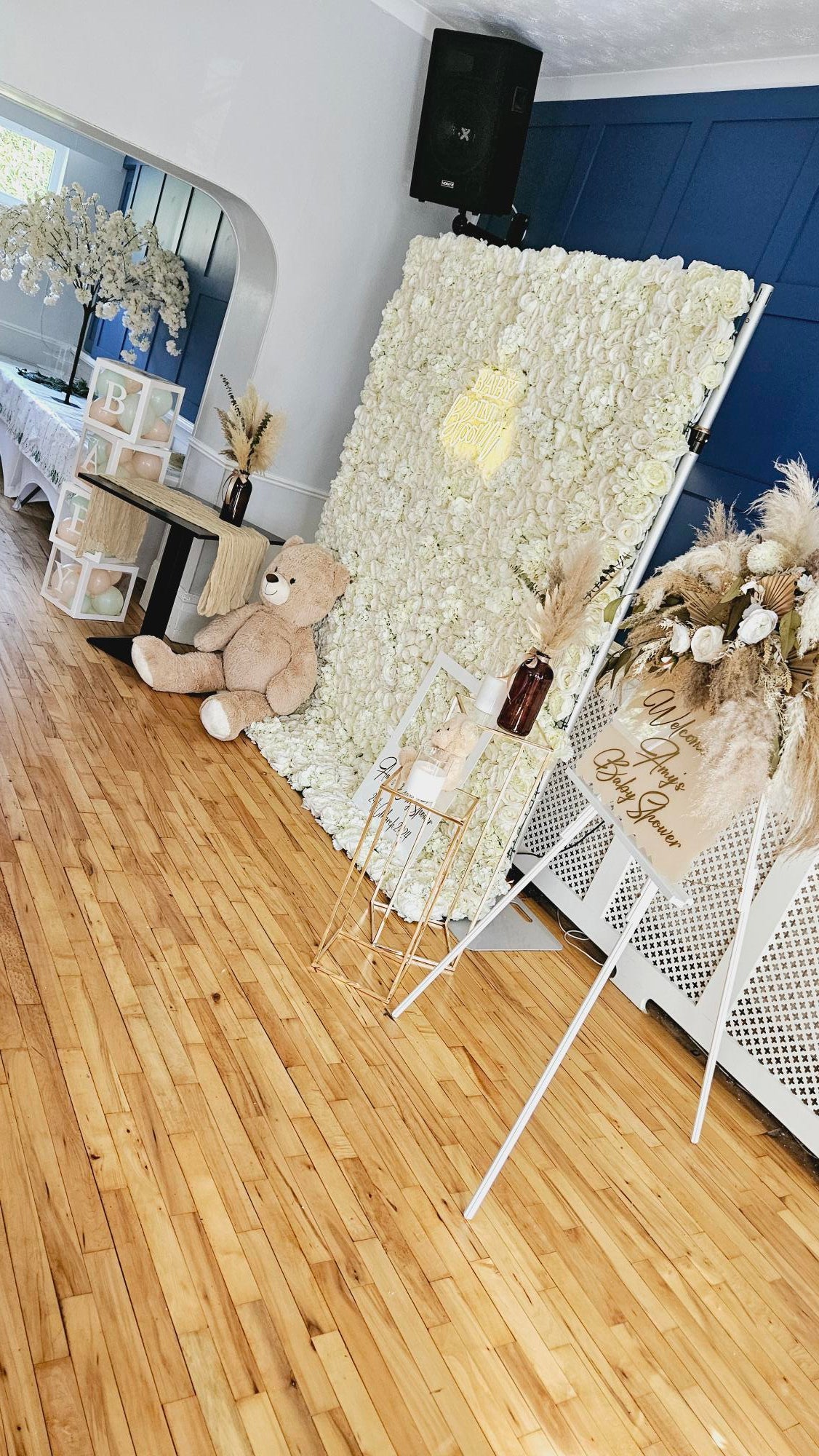 Ivory Flower Wall