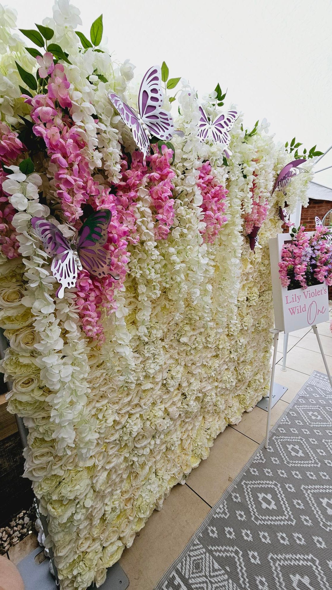 Ivory Flower Wall