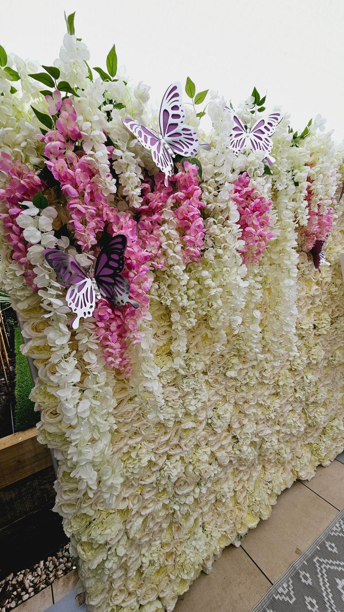 Ivory Flower Wall