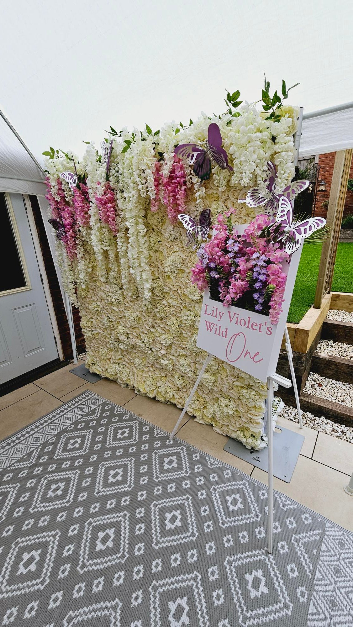 Ivory Flower Wall