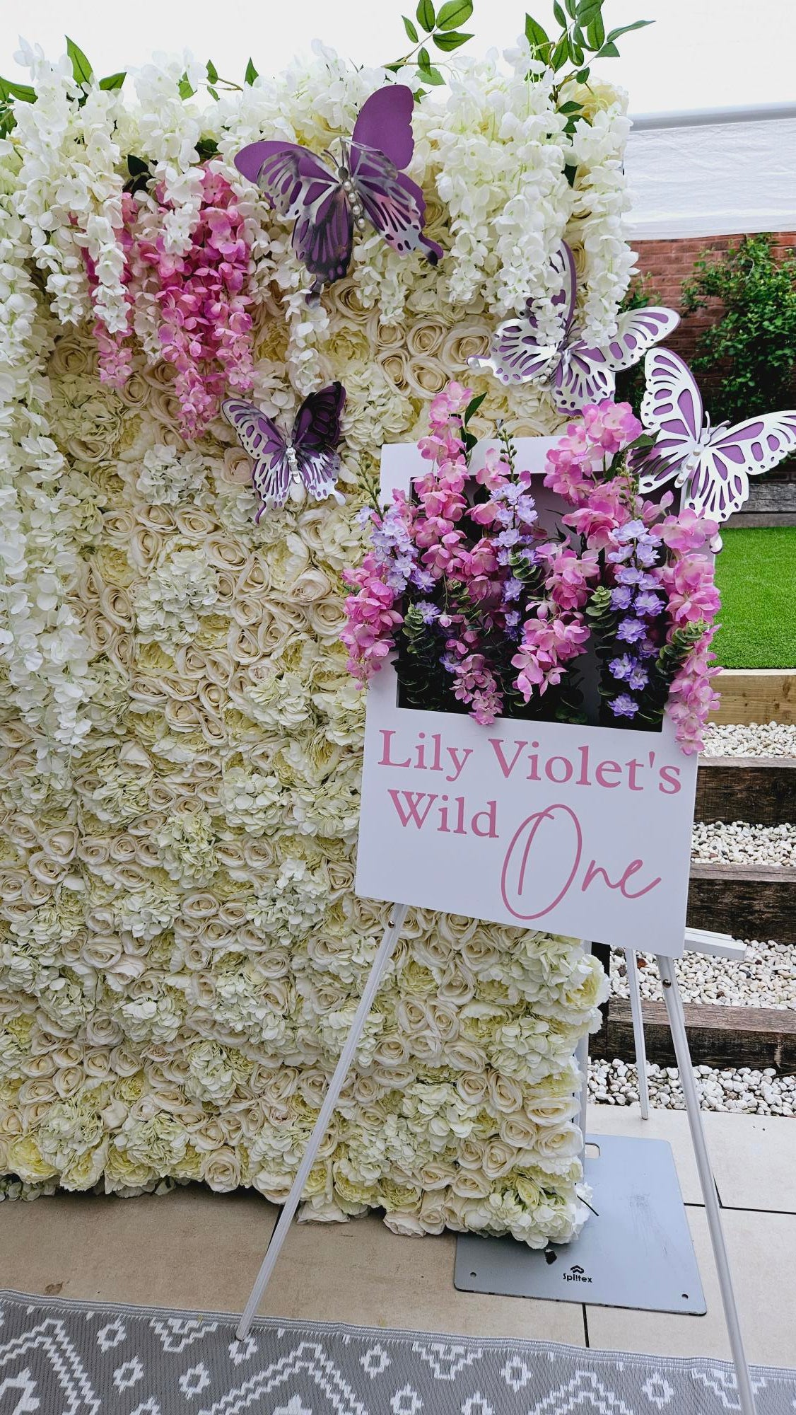 Ivory Flower Wall