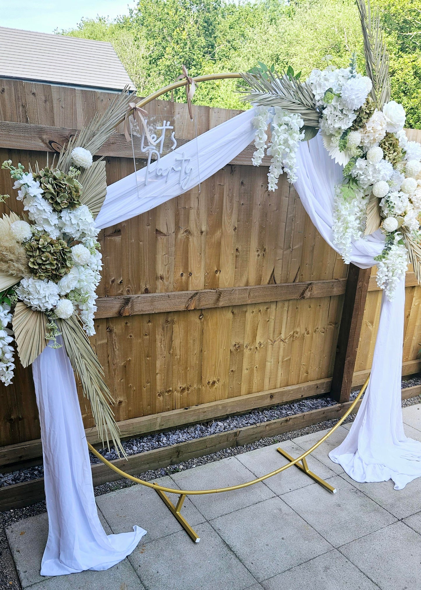 Gold Hoop Display