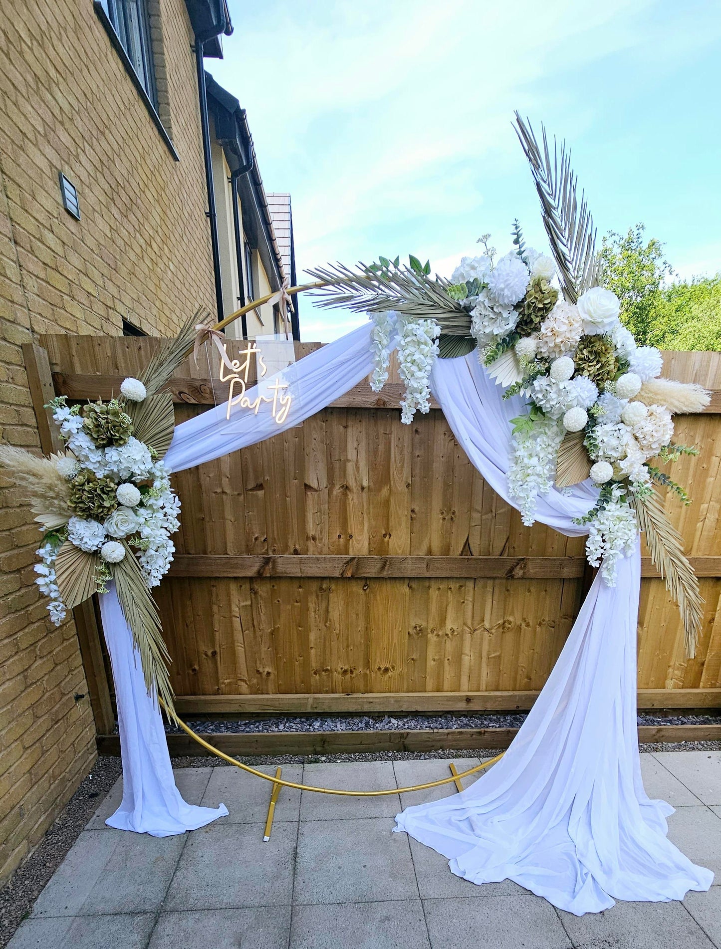 Gold Hoop Display
