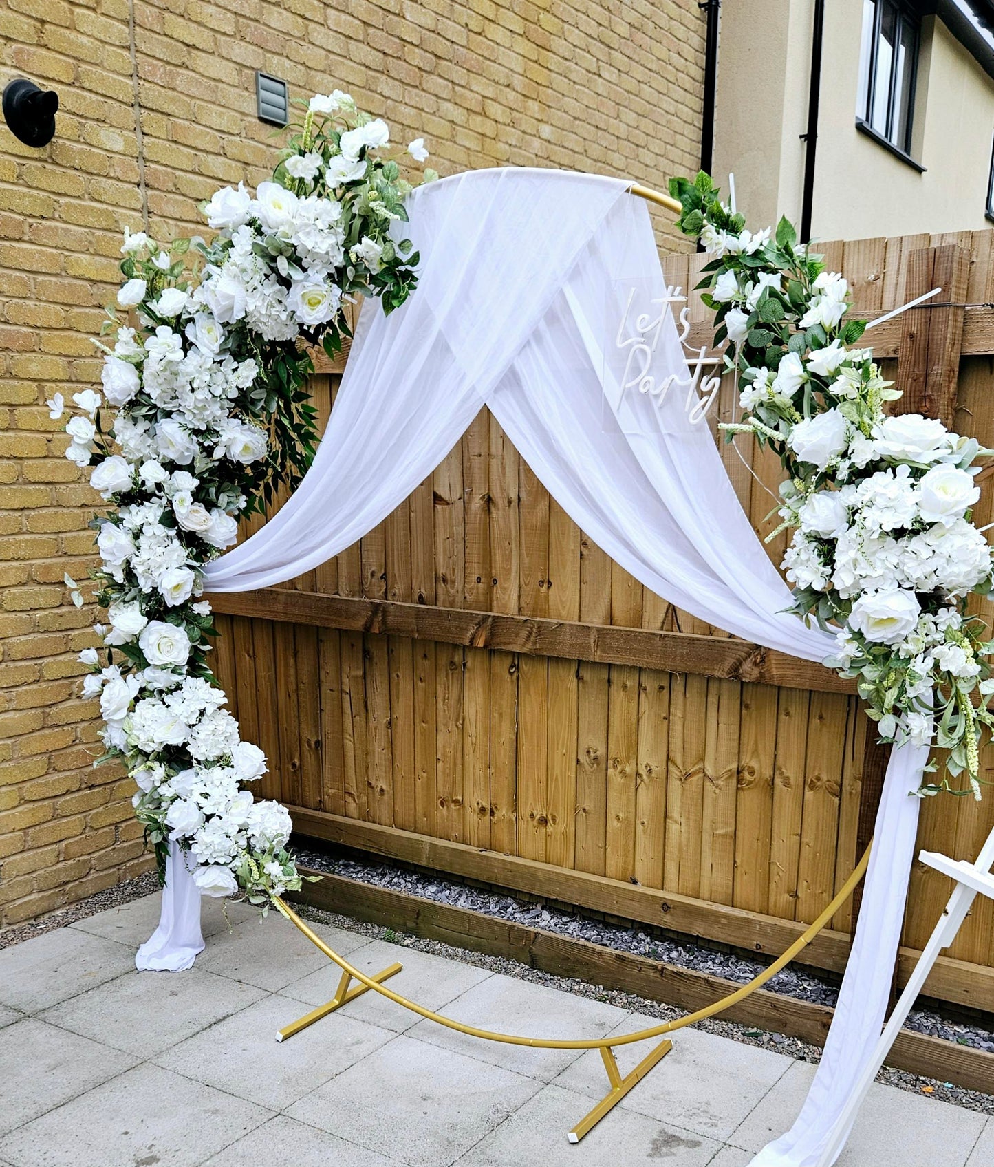 Gold Hoop Display