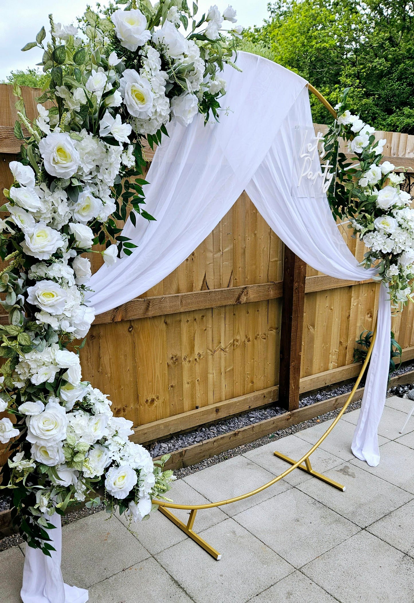Gold Hoop Display