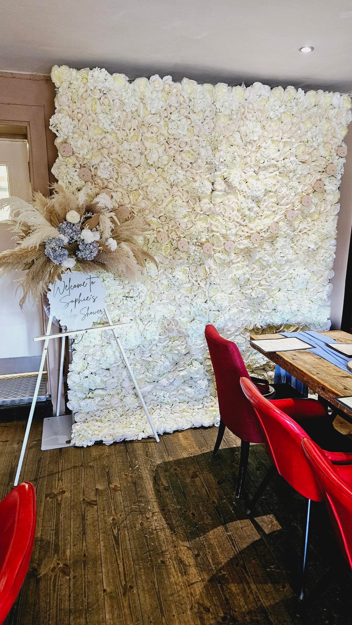 Ivory Flower Wall