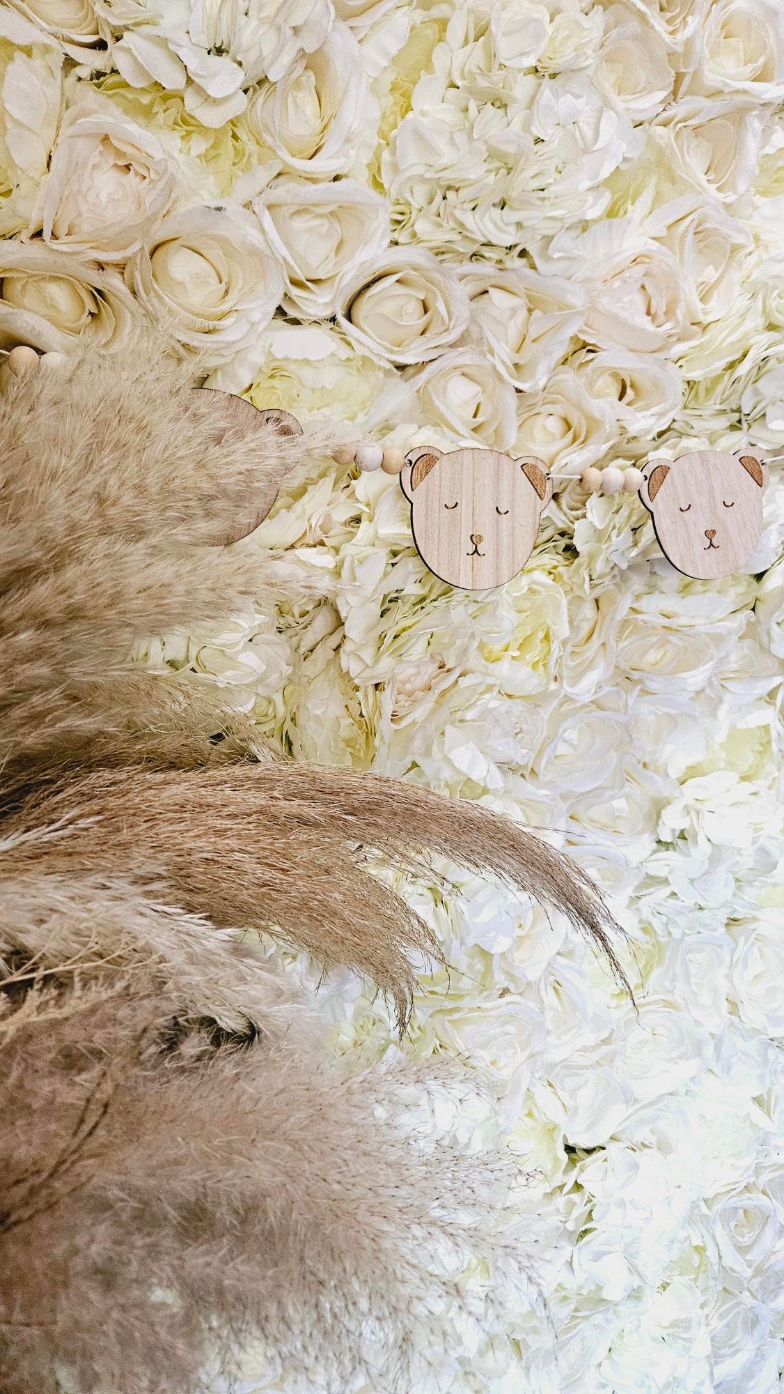 Ivory Flower Wall