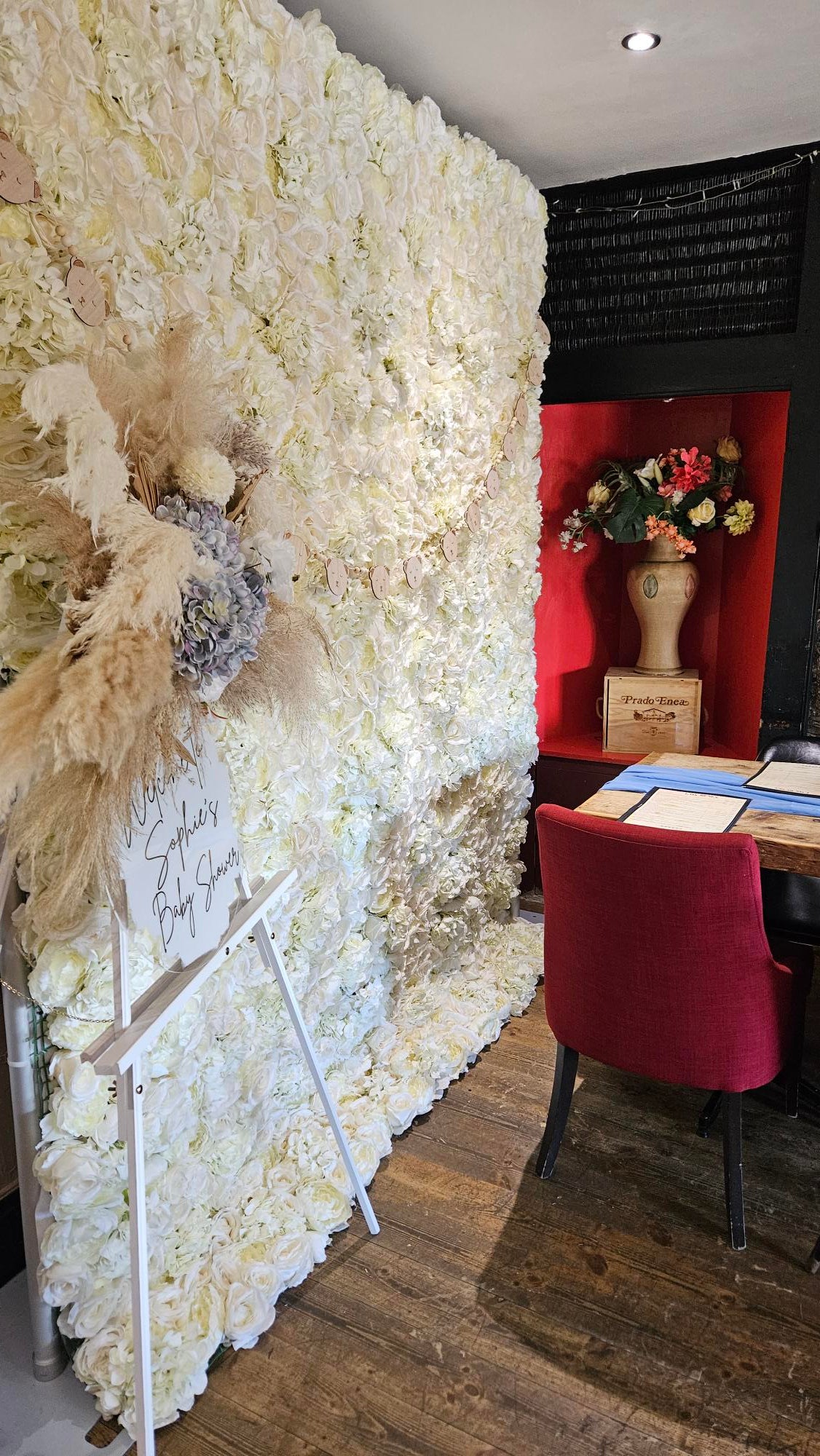Ivory Flower Wall