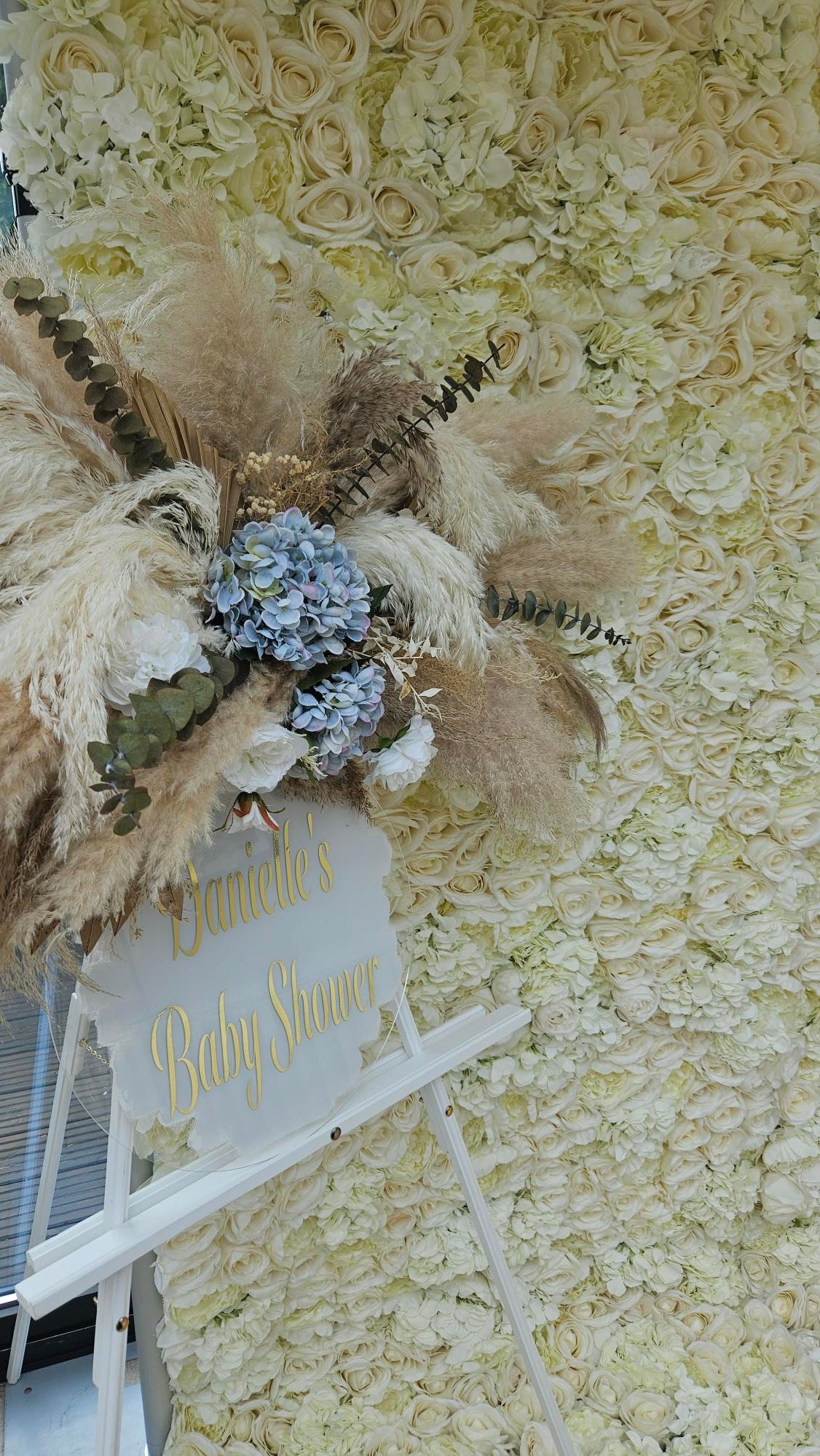 Ivory Flower Wall
