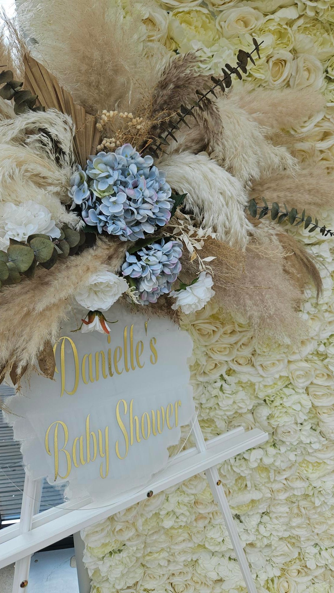 Ivory Flower Wall
