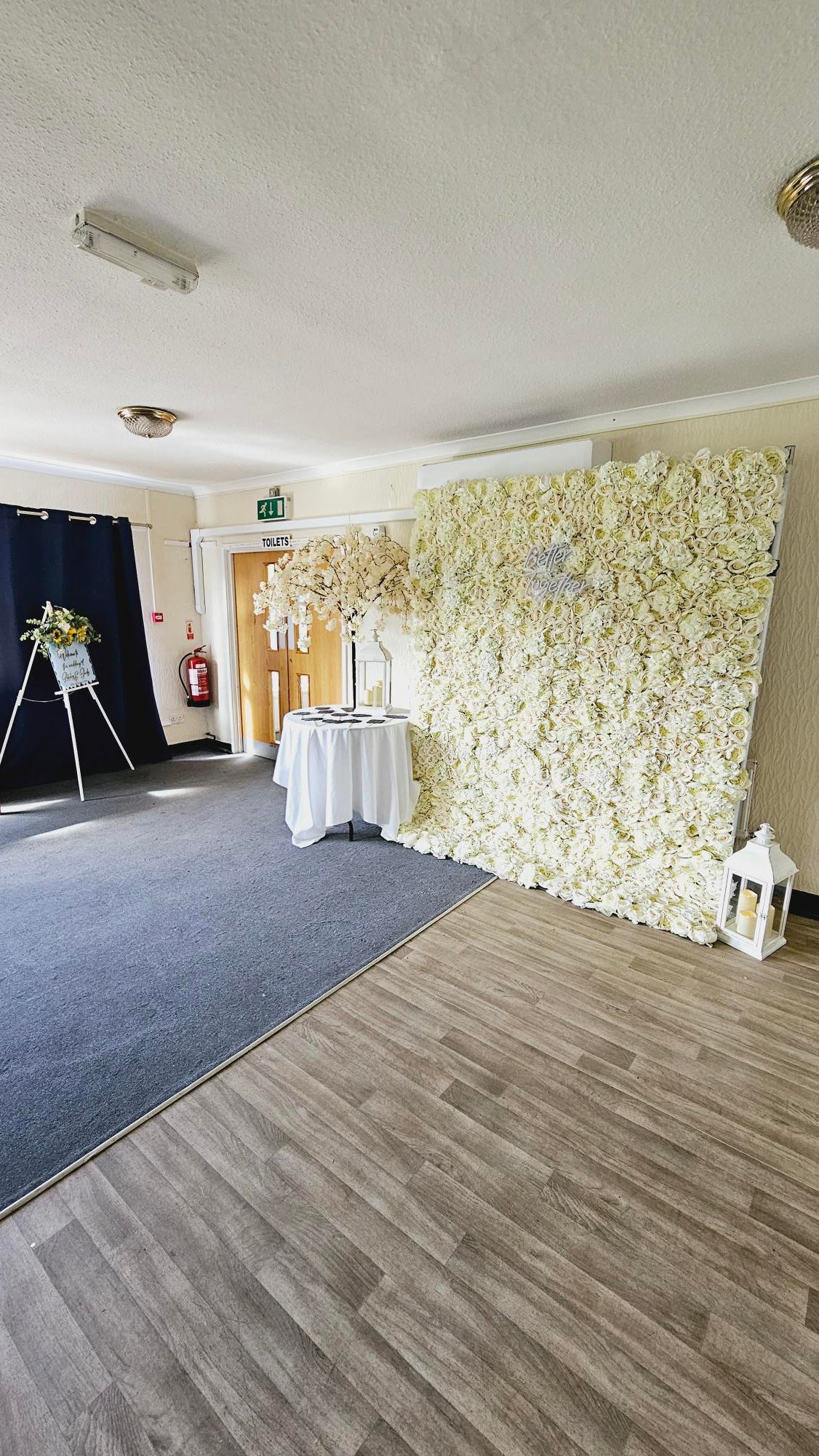 Ivory Flower Wall