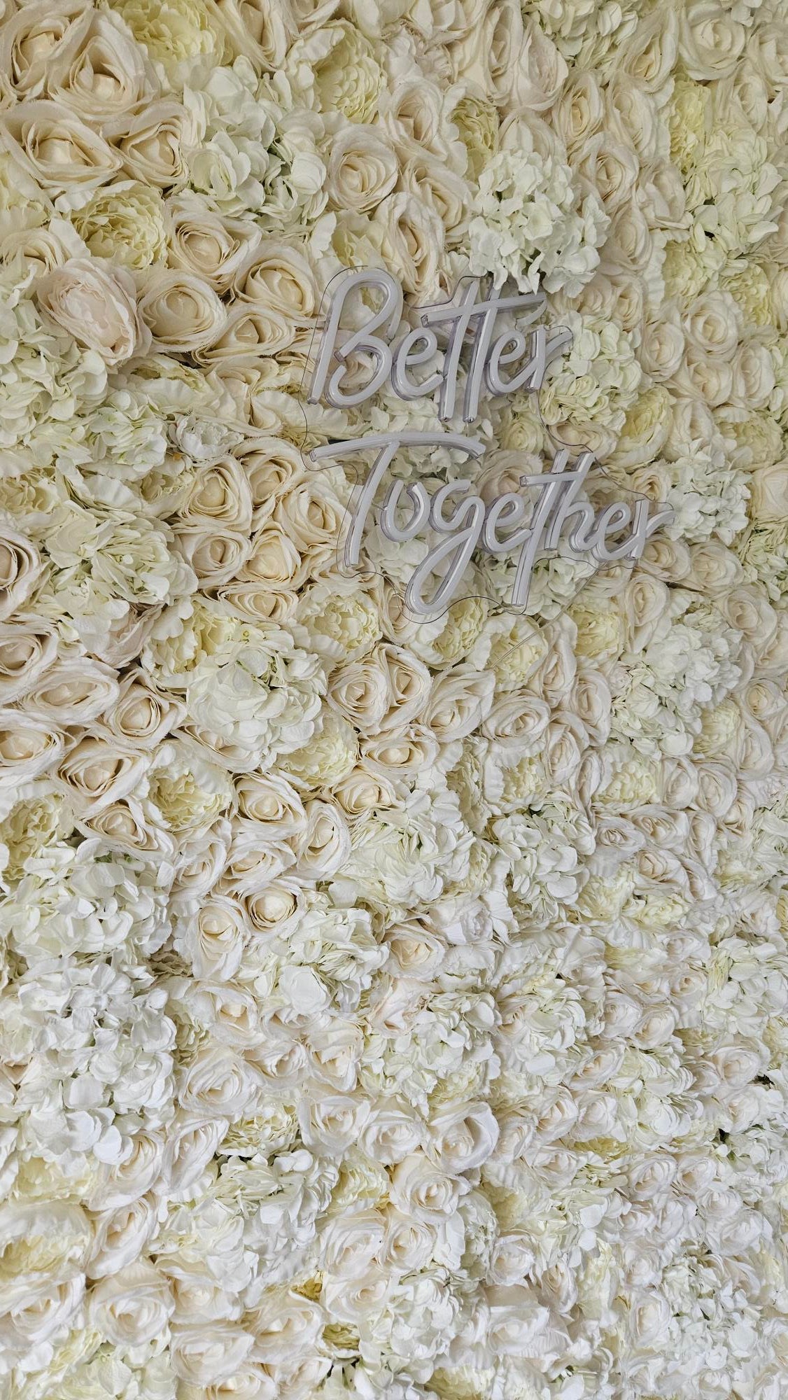 Ivory Flower Wall