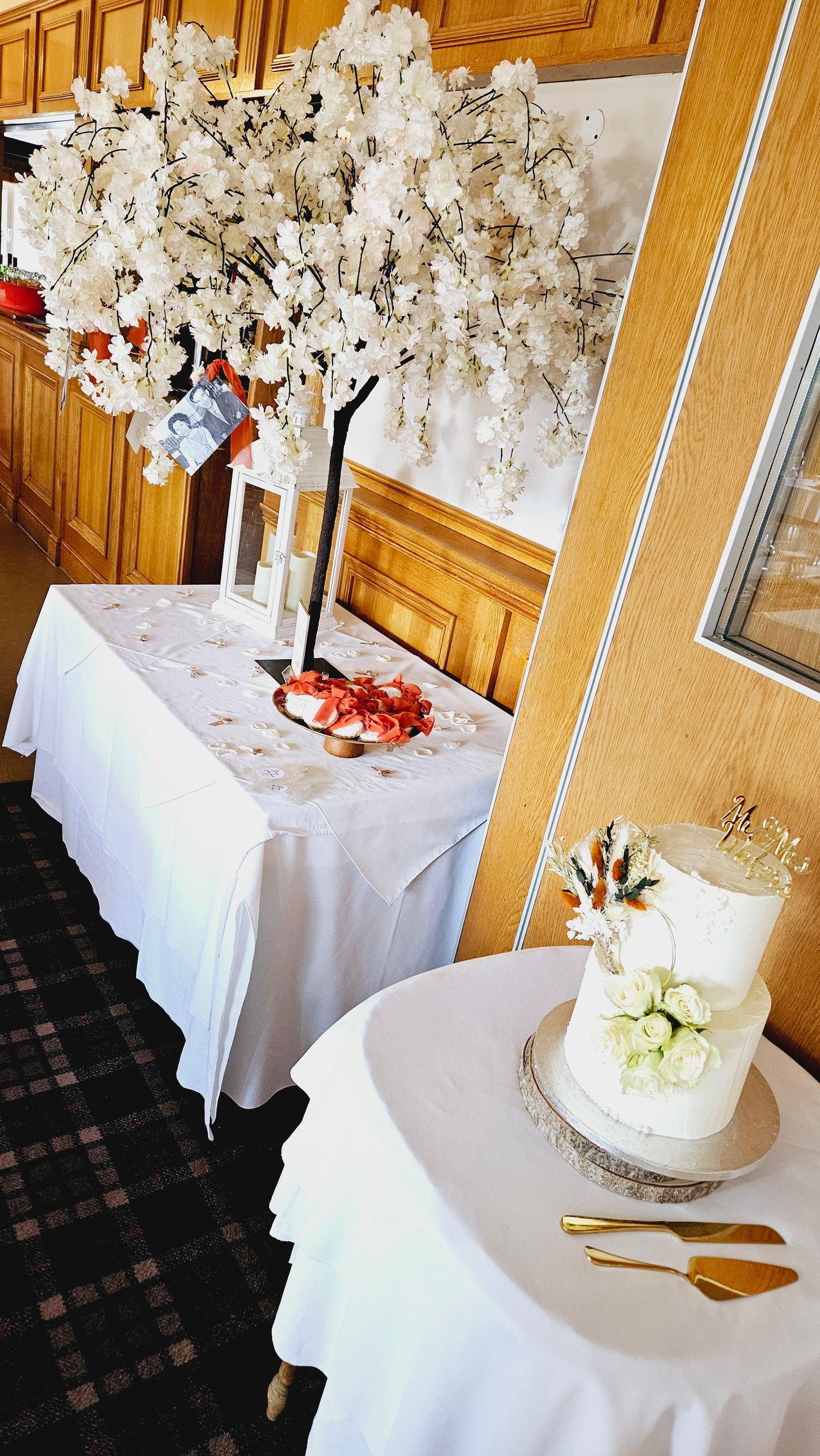 Cake Topper: Gold Hoop & Posy set