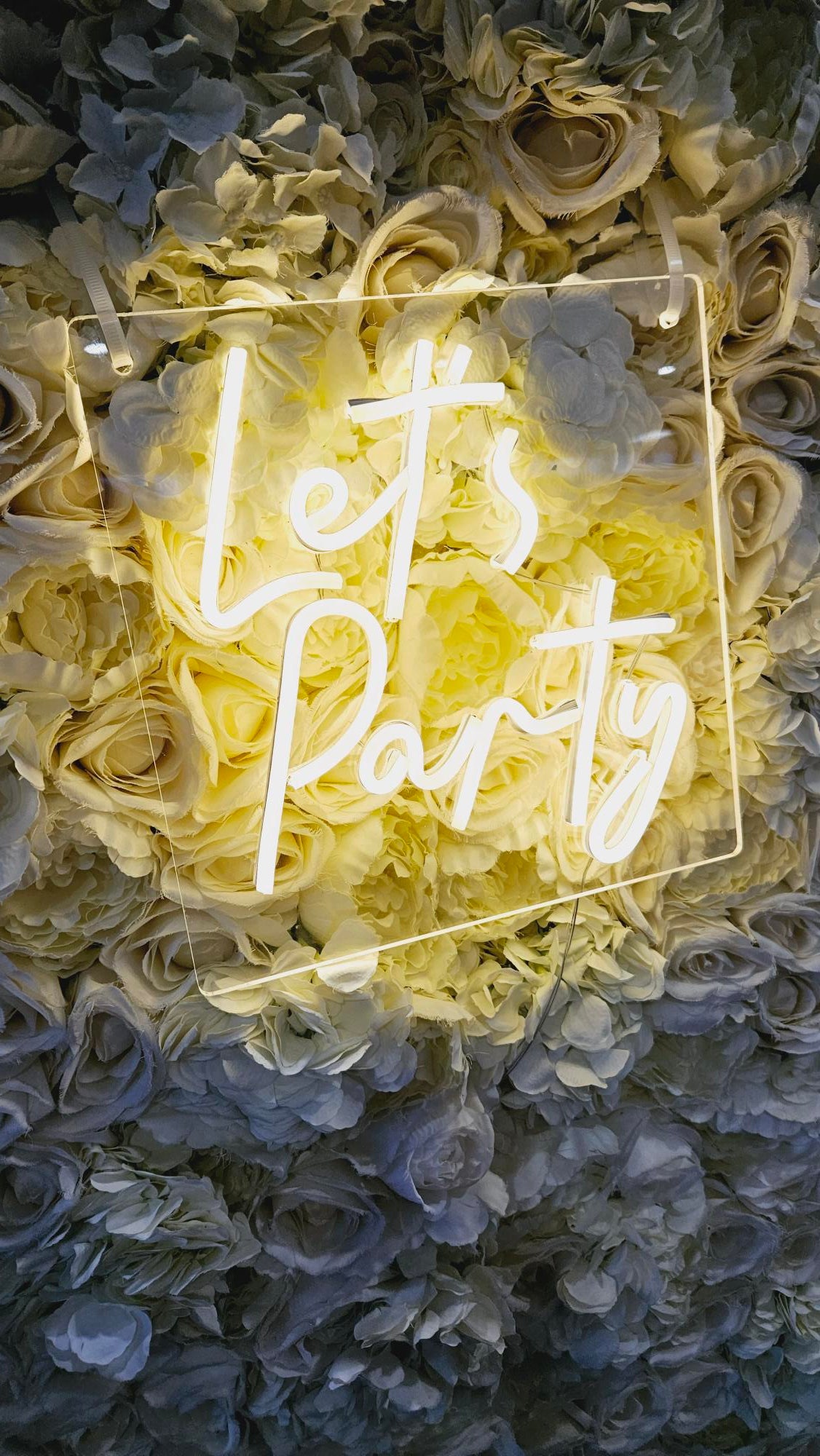 Ivory Flower Wall