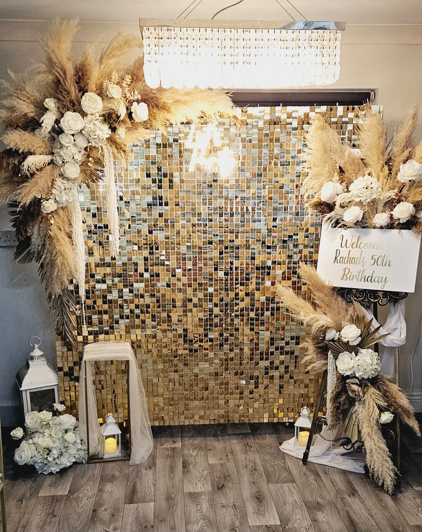 Gold Shimmer Wall