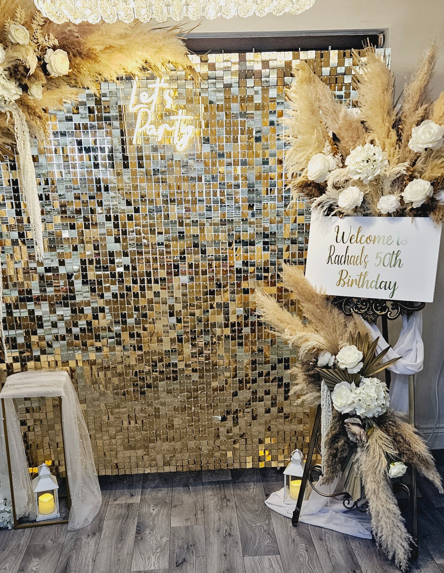 Gold Shimmer Wall