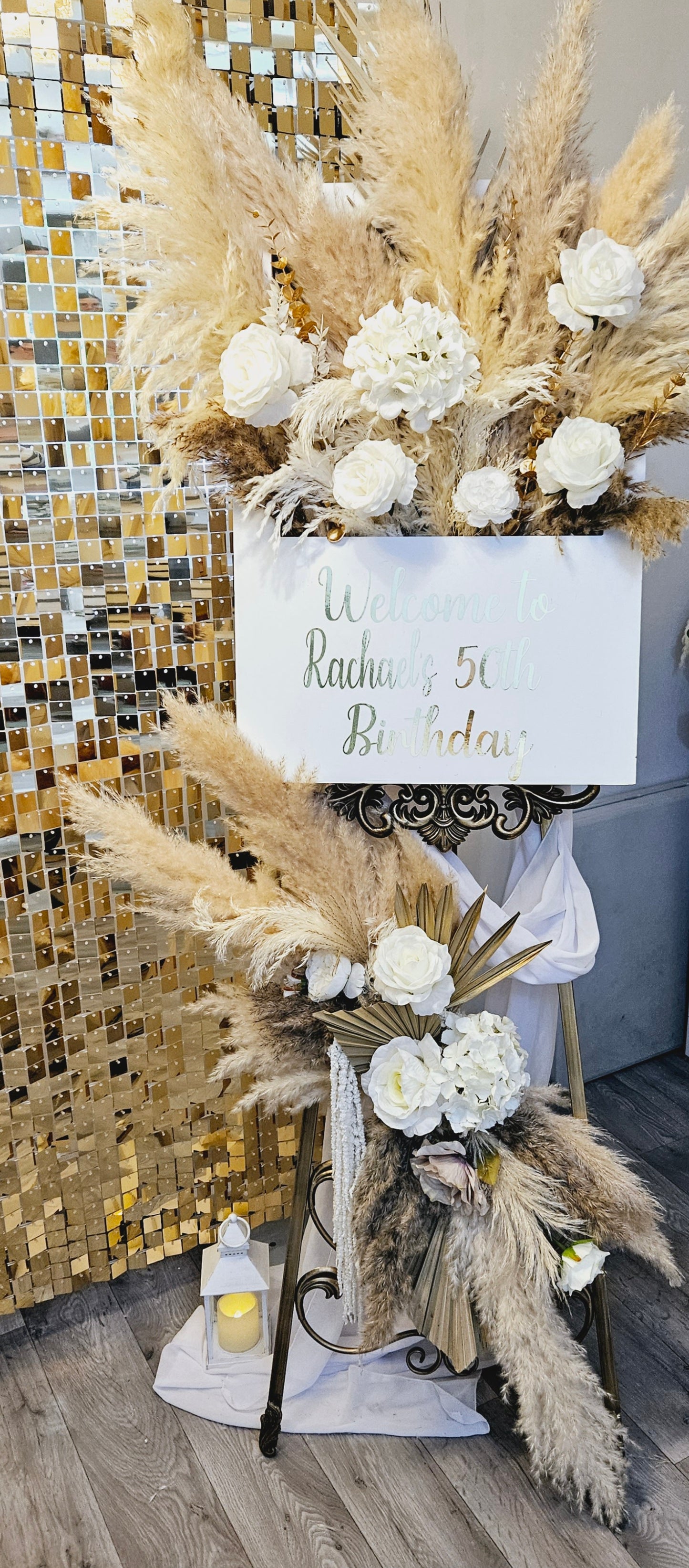 Gold Shimmer Wall