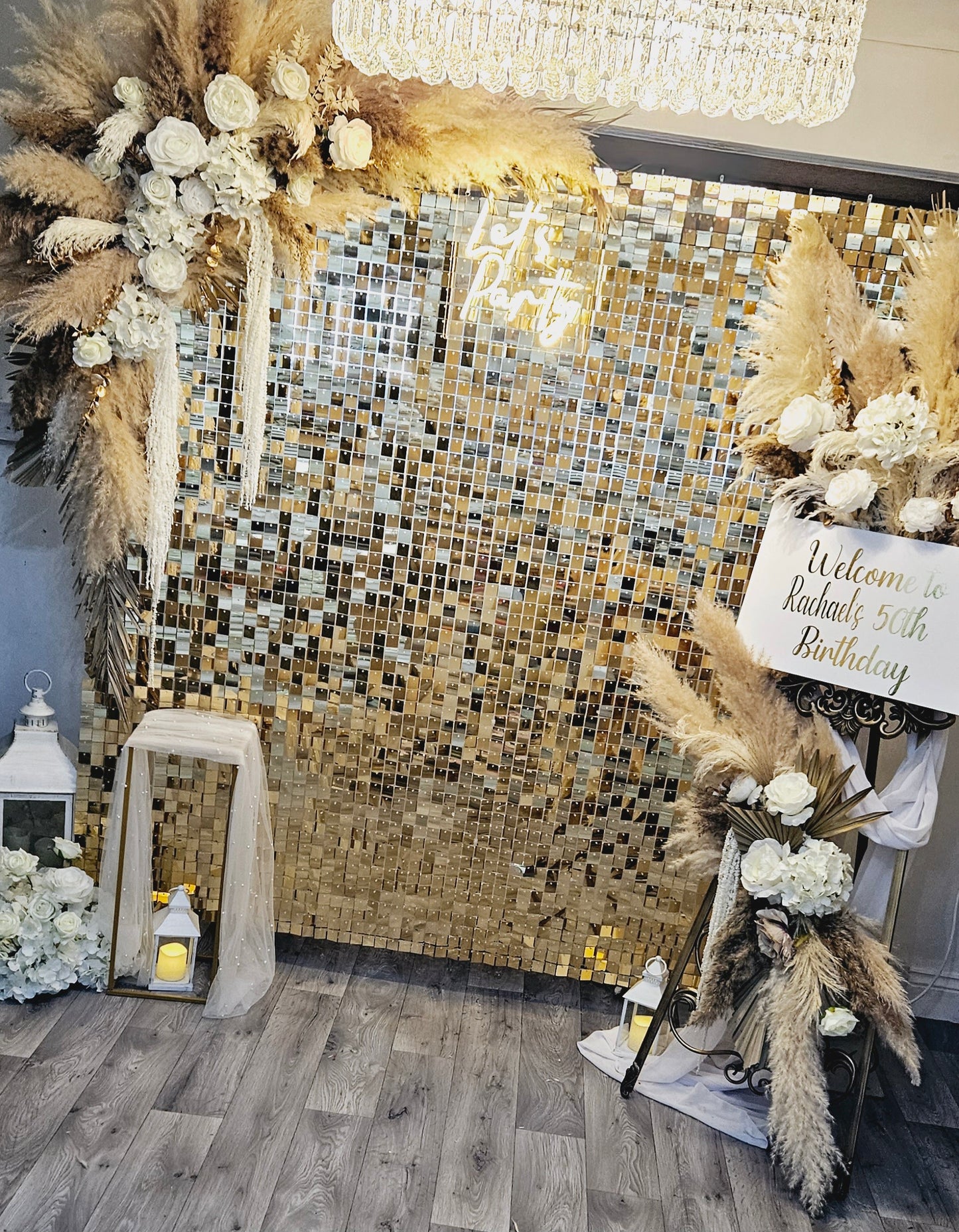 Gold Shimmer Wall