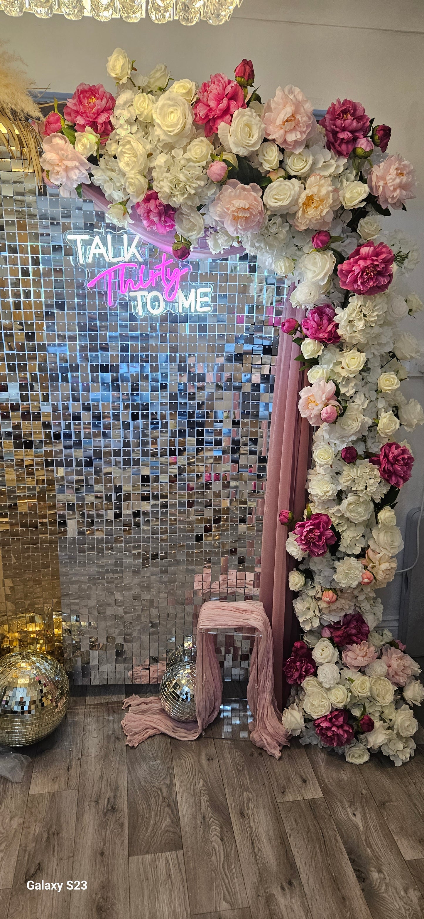 Silver Shimmer Wall