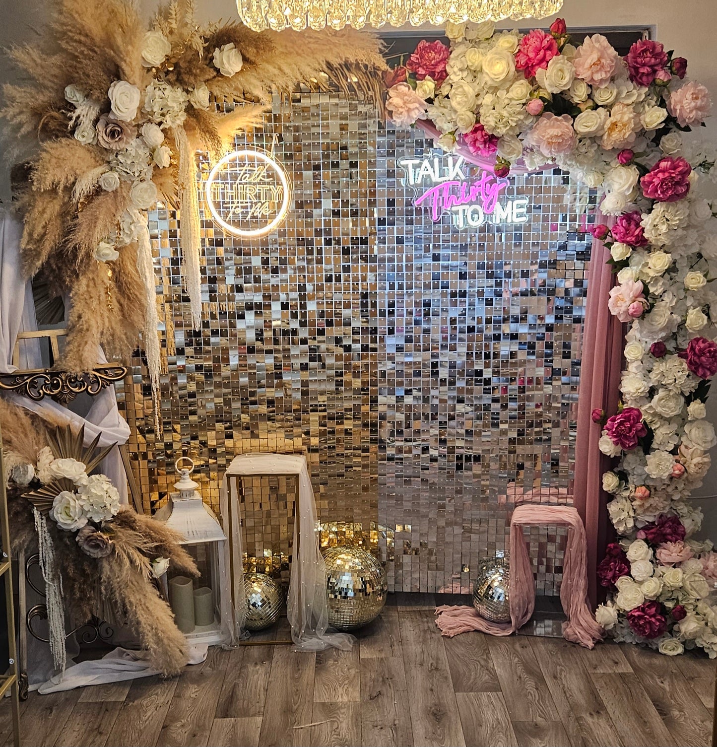 Gold Shimmer Wall
