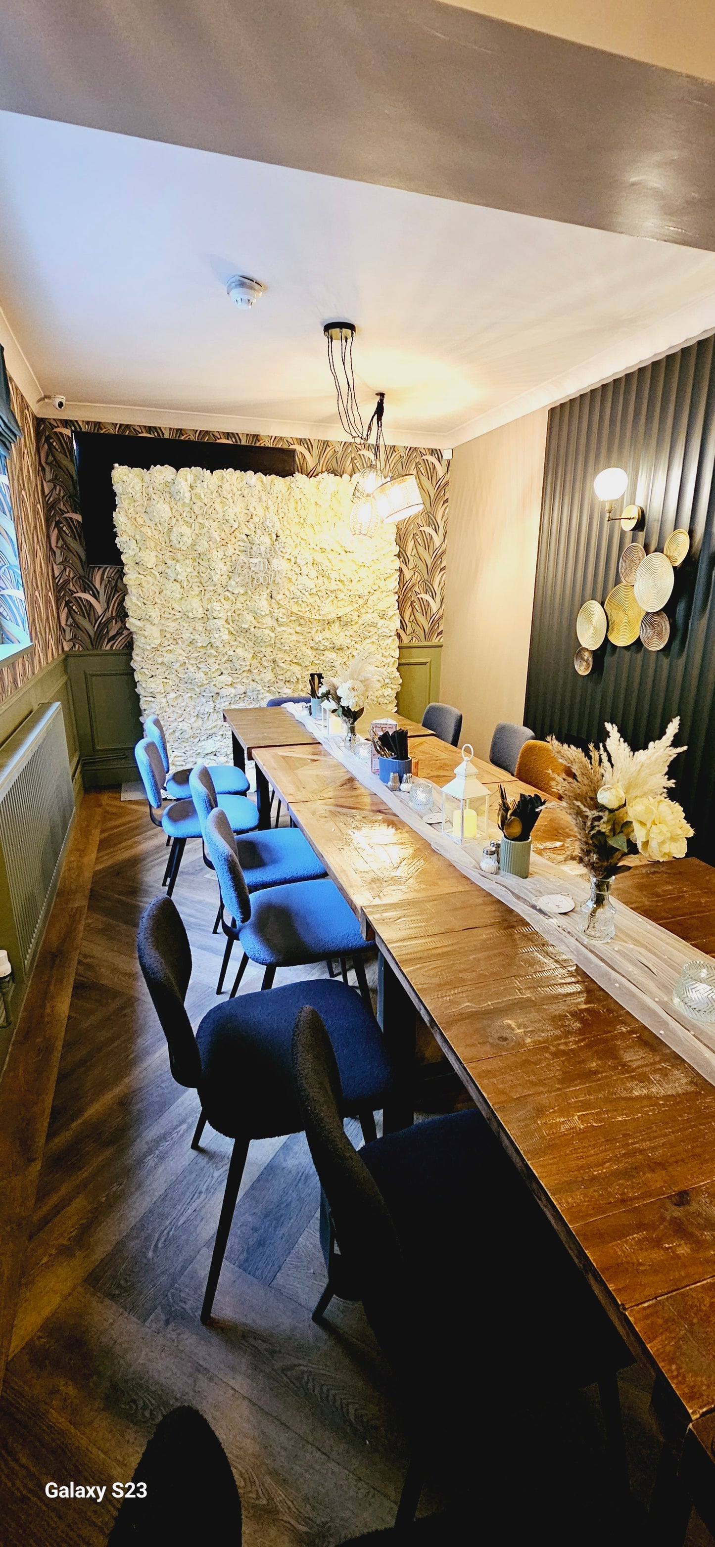 Ivory Flower Wall