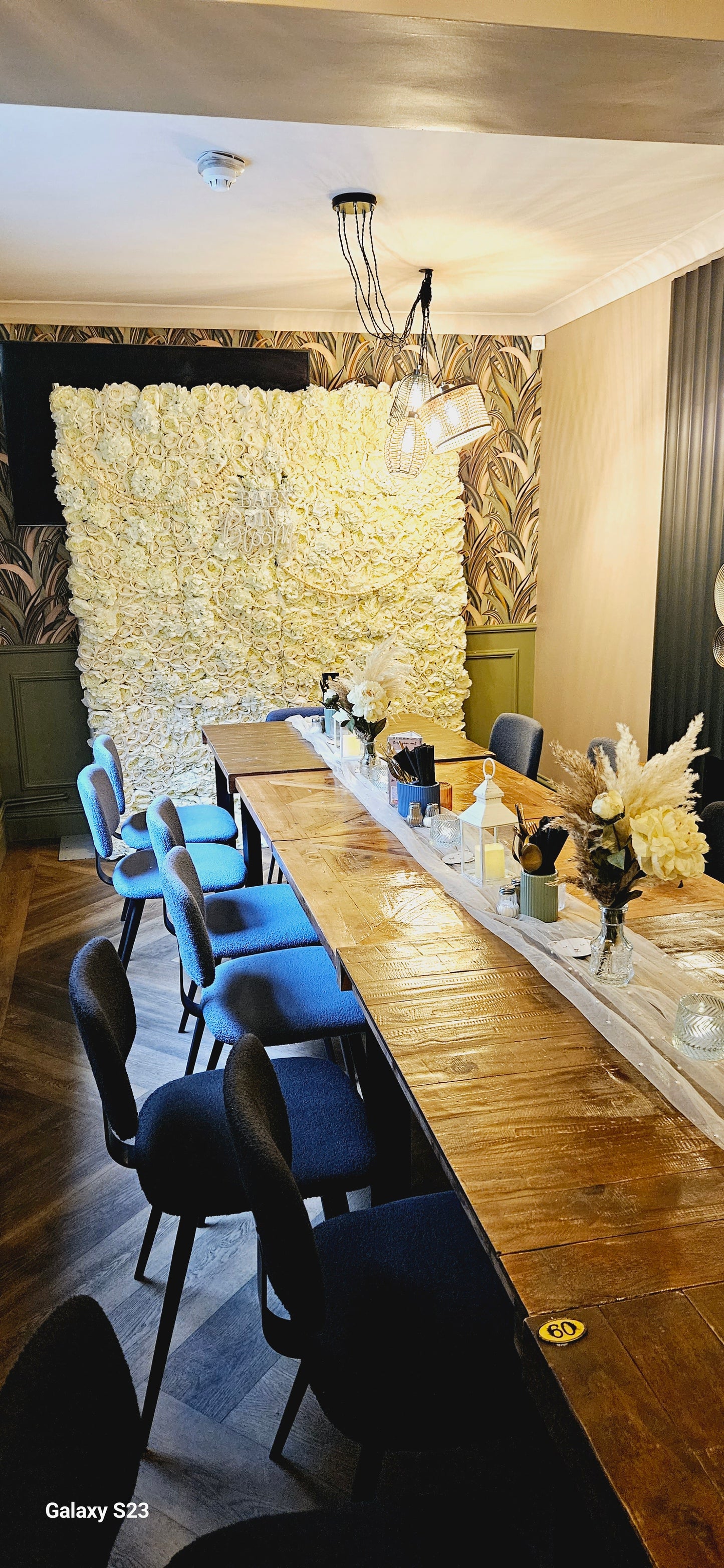 Ivory Flower Wall