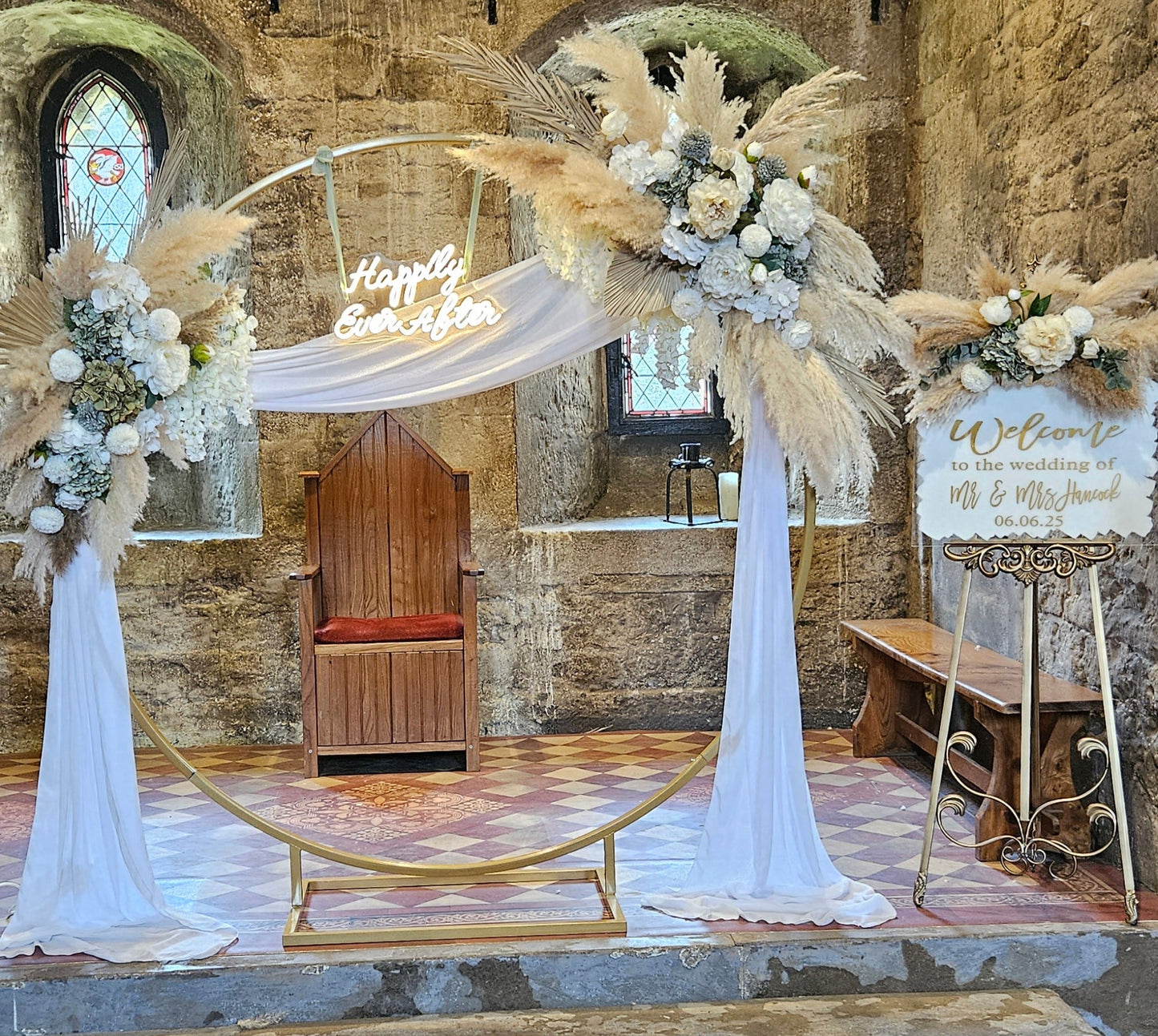 Gold Hoop Display