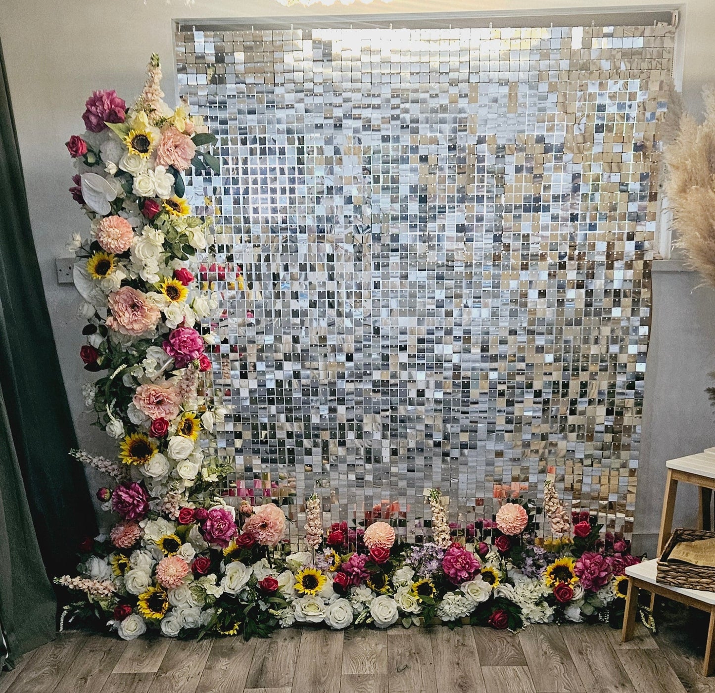 Silver Shimmer Wall