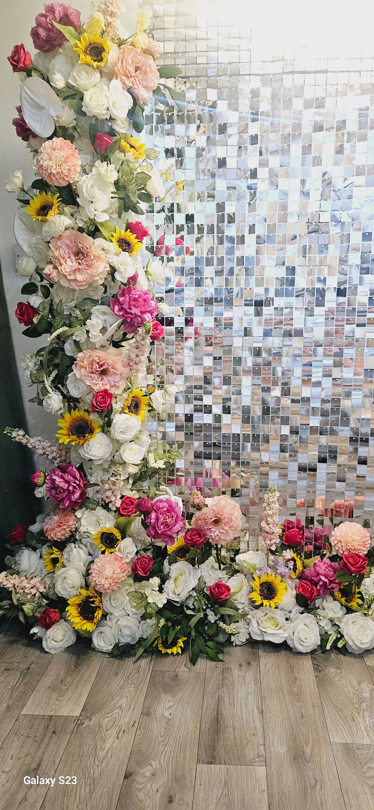 Silver Shimmer Wall