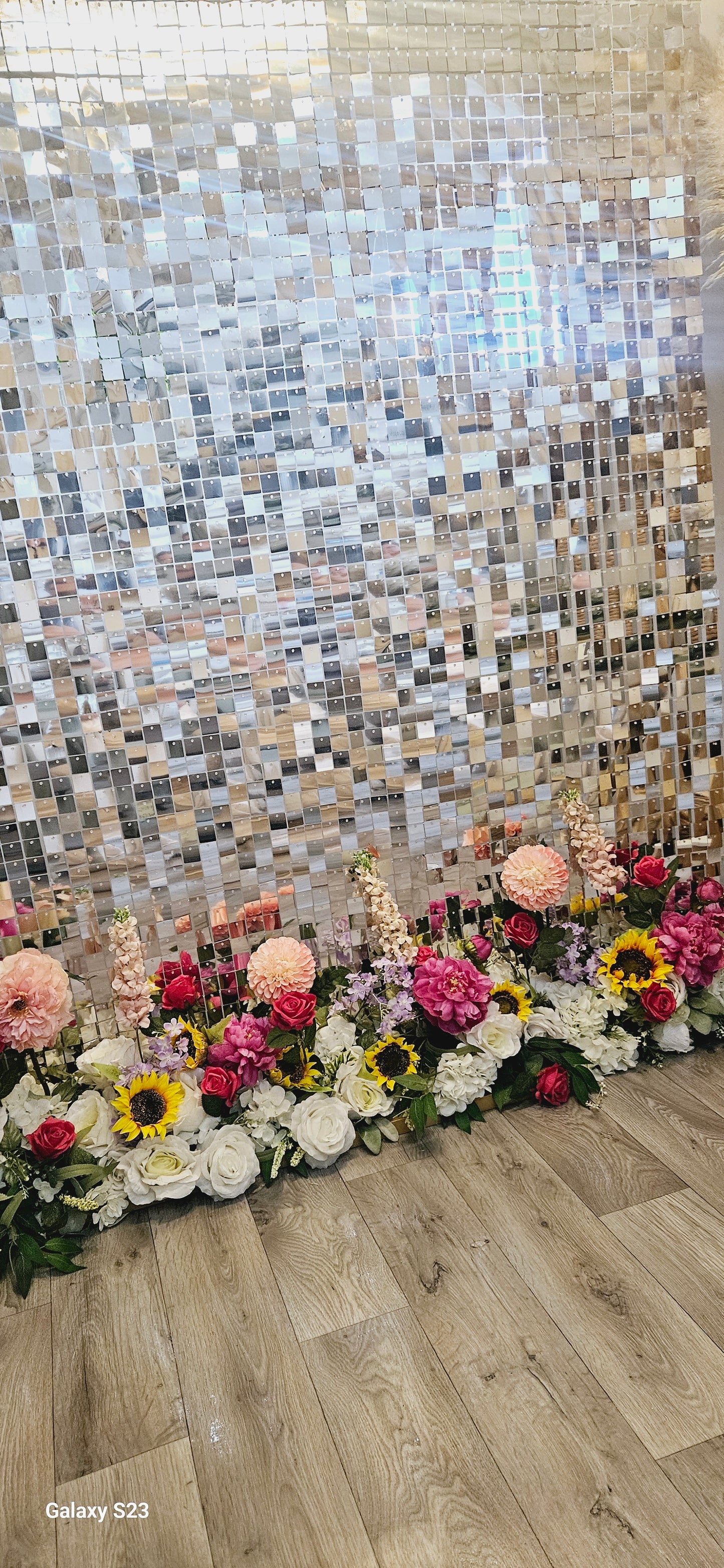 Silver Shimmer Wall