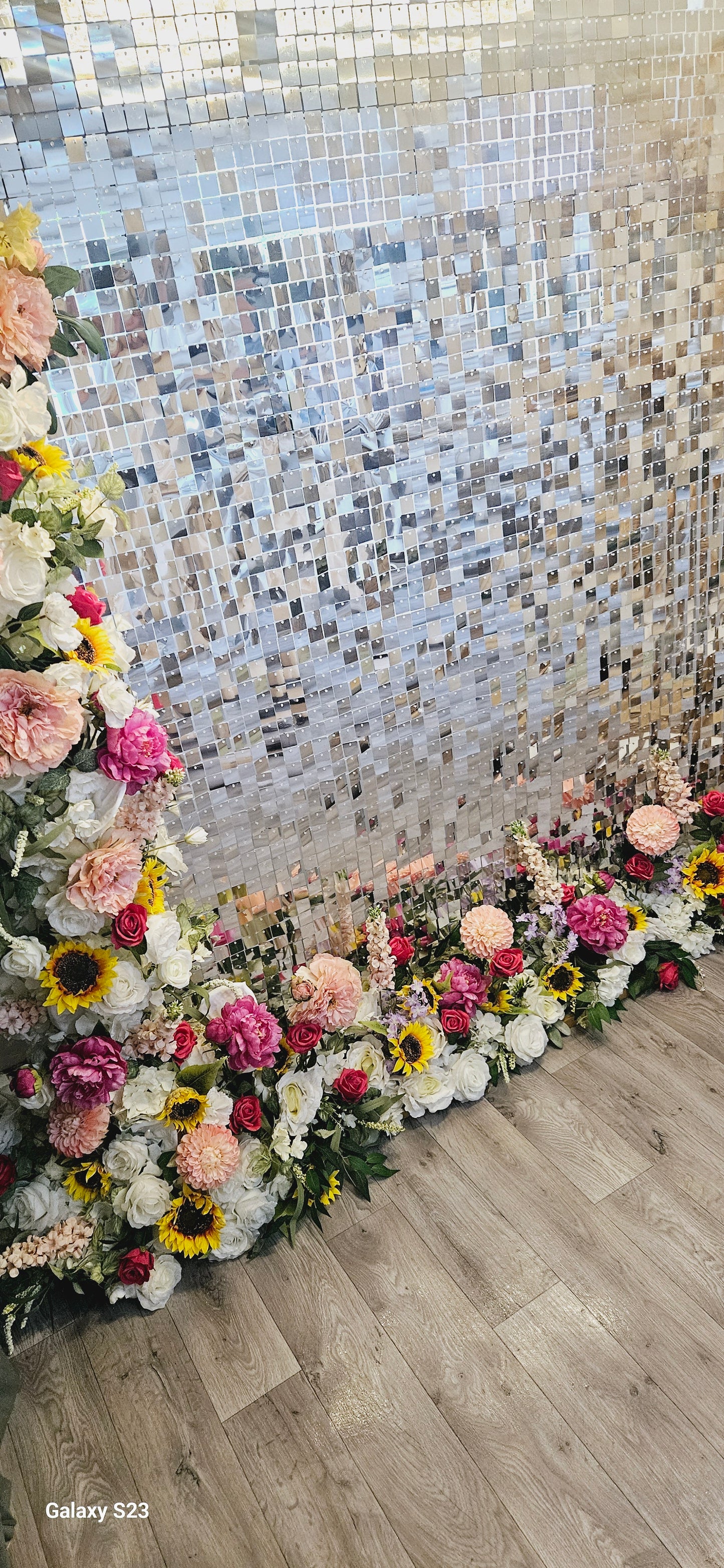 Silver Shimmer Wall