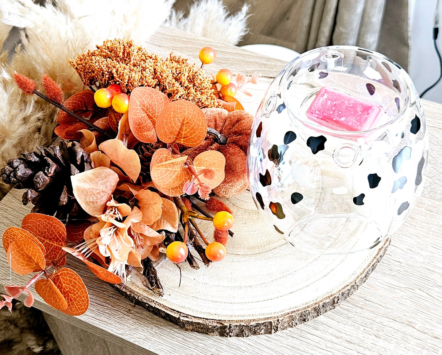 Autumn Bark Slice Centrepieces