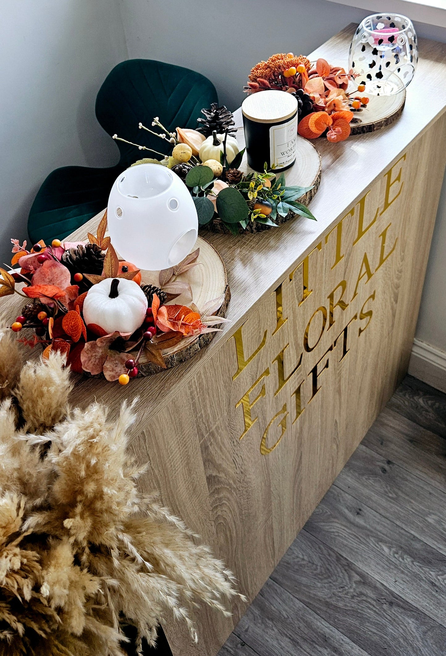 Autumn Bark Slice Centrepieces