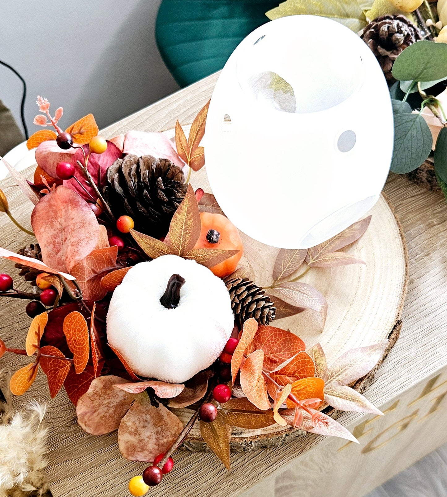Autumn Bark Slice Centrepieces