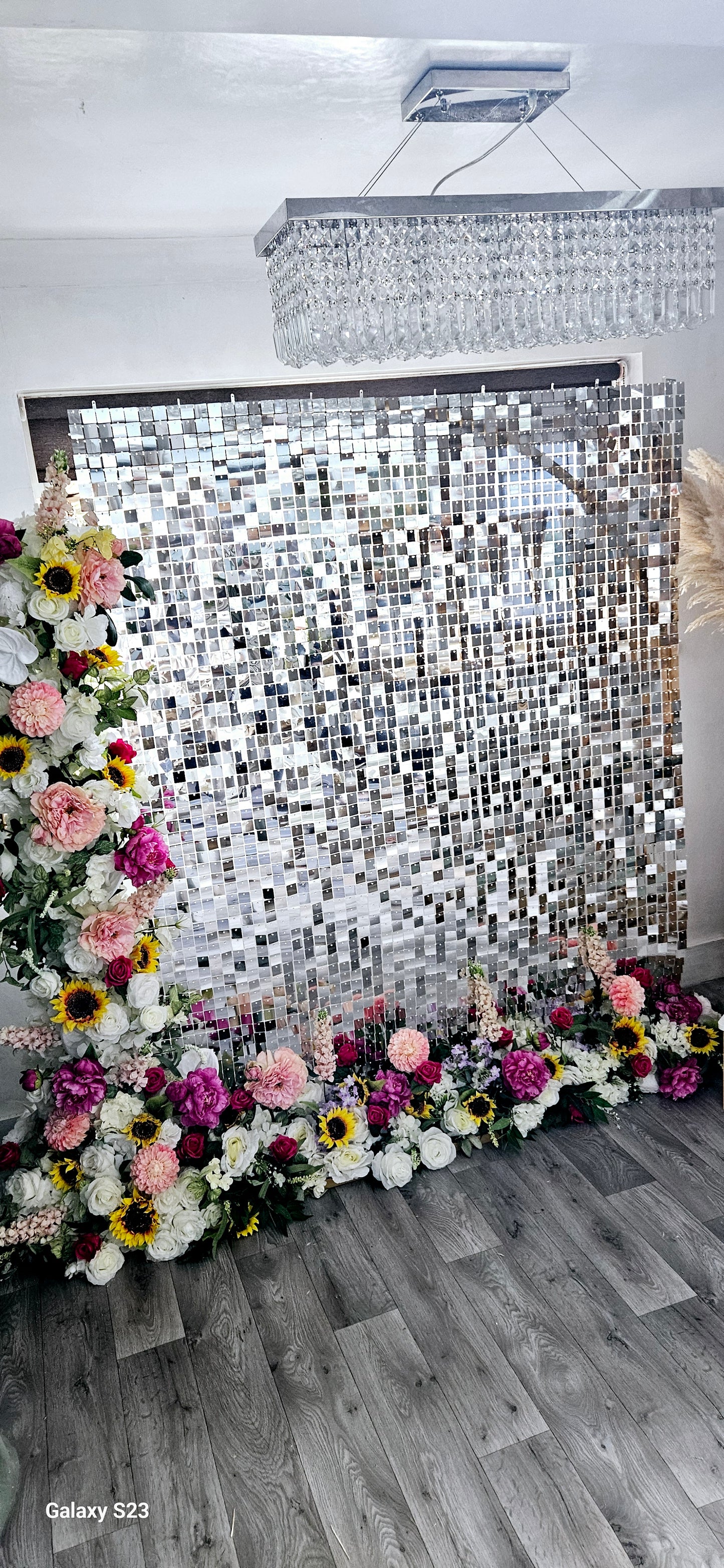 Silver Shimmer Wall