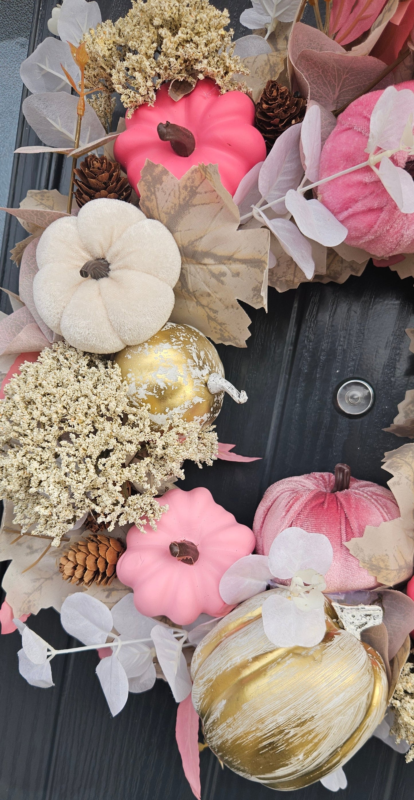 Autumn Wreath - Pink, Cream & Gold