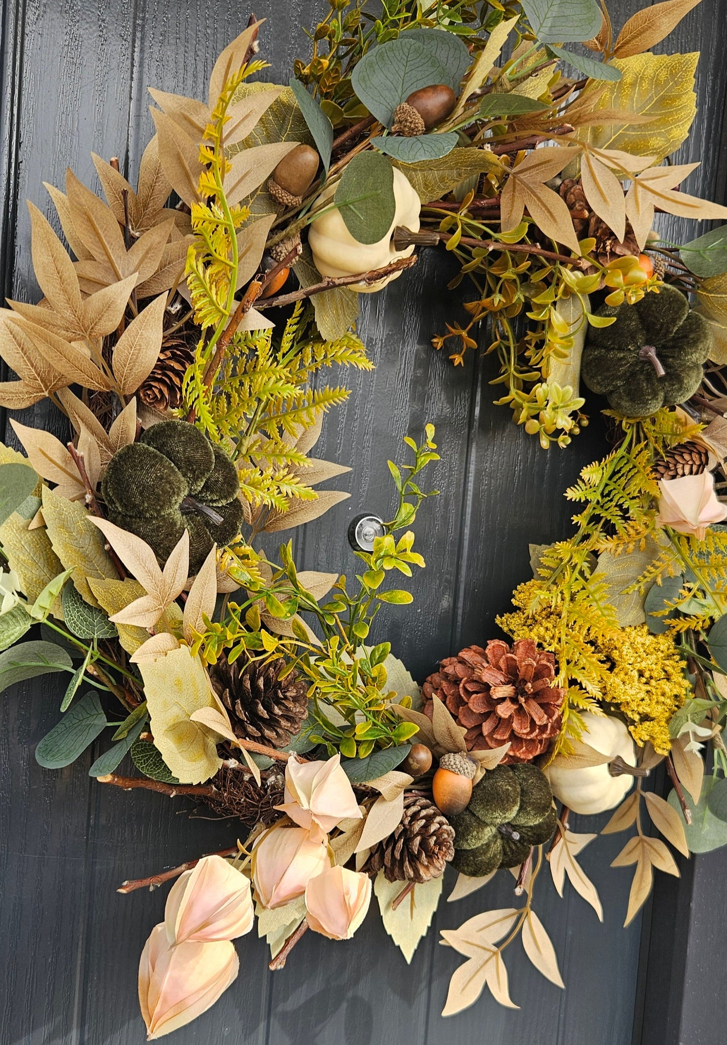 Autumn Wreath - Marigold & Emerald