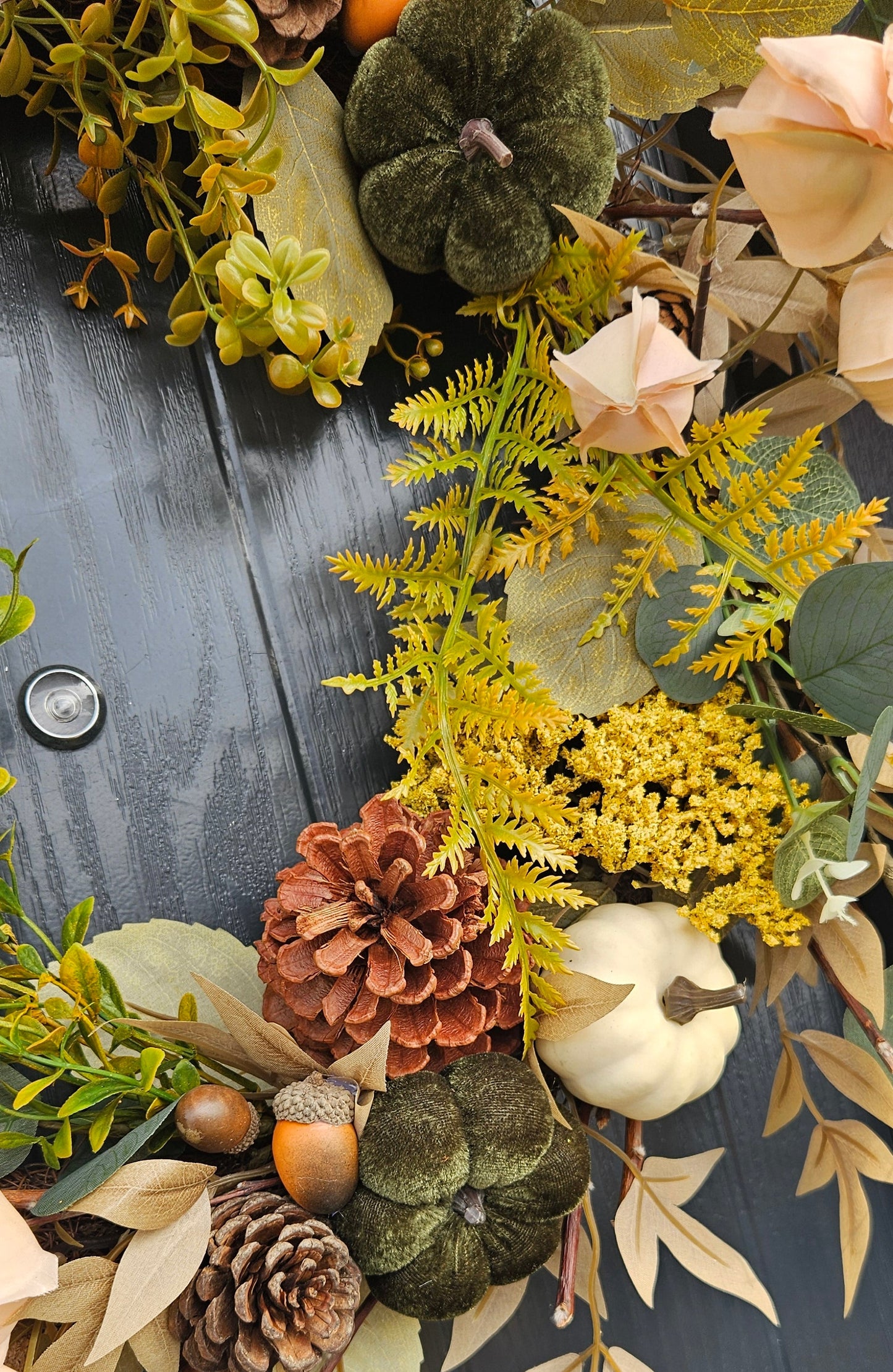 Autumn Wreath - Marigold & Emerald