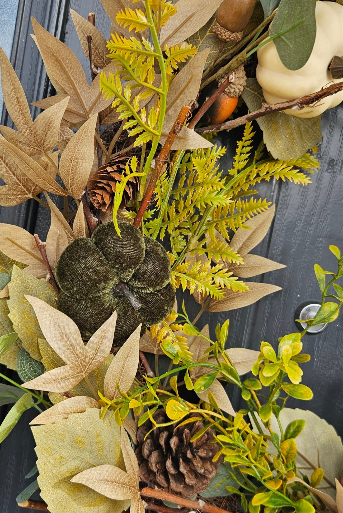 Autumn Wreath - Marigold & Emerald