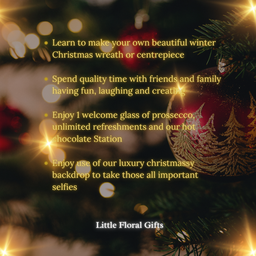 Christmas Workshop Sunday 30th November