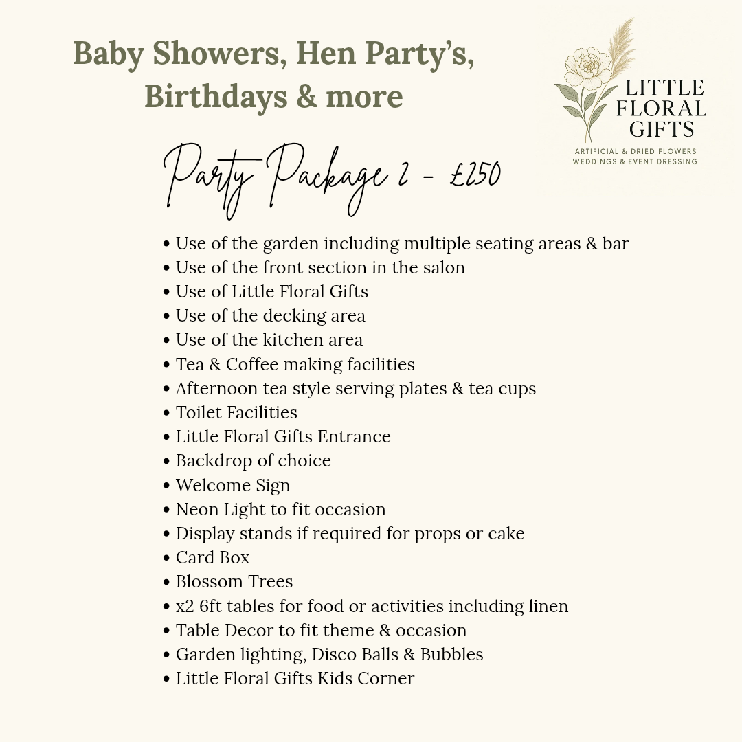 The Hideaway Venue & Party Packages