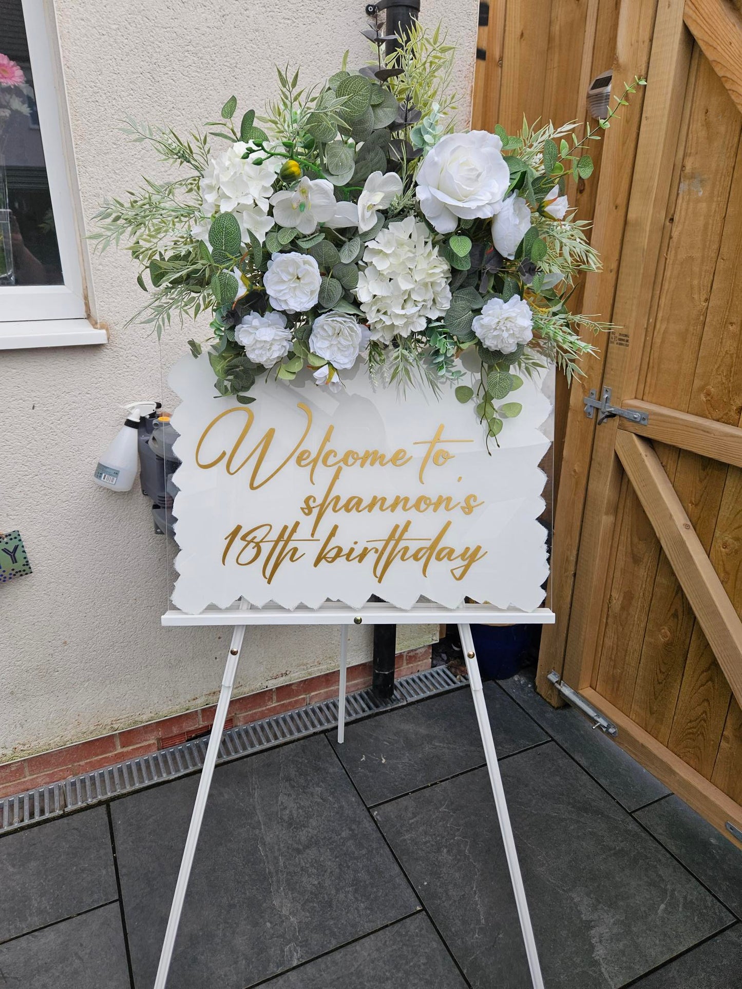 Acrylic Welcome Sign - One Day Hire