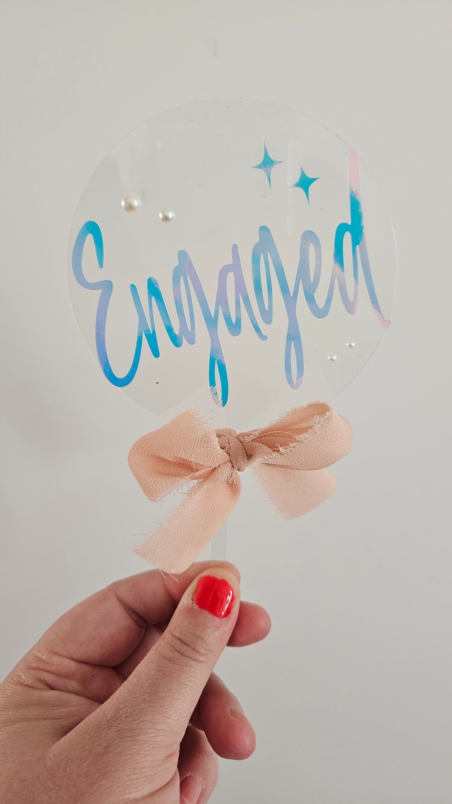 Cake Topper: Acrylic - Personalised for any Occasion Cake