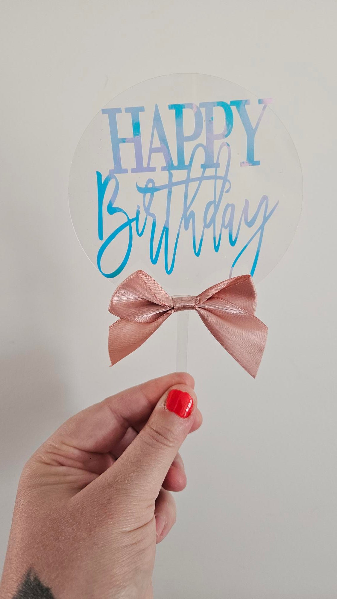 Cake Topper: Acrylic - Personalised for any Occasion Cake