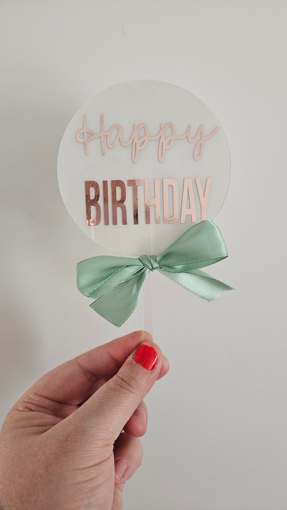 Cake Topper: Acrylic - Personalised for any Occasion Cake