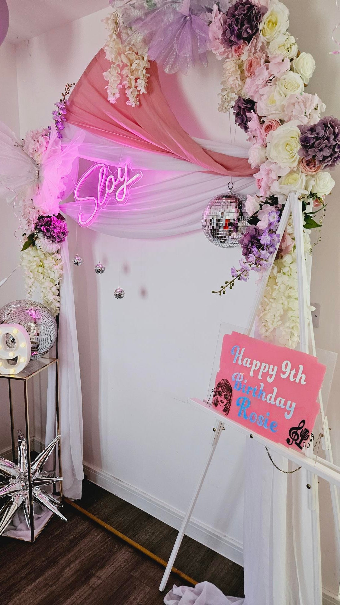 Taylor Swift Inspired Floral Arch