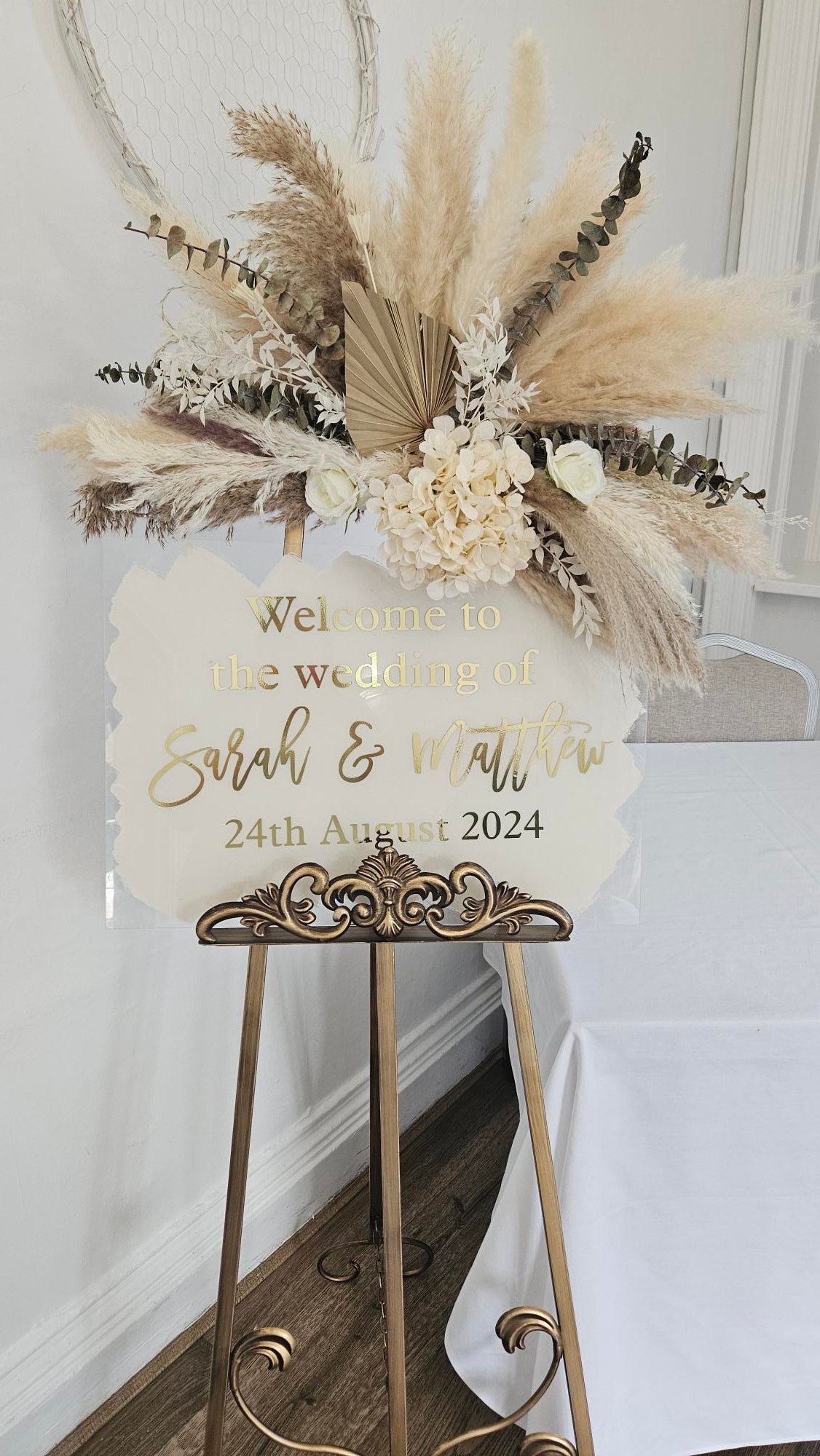 Acrylic Welcome Sign - One Day Hire